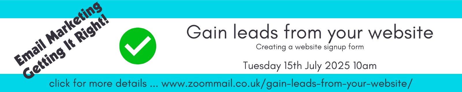 Gain Leads from your Website